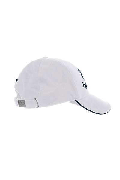 bilcee Unisex εμπριμέ πολύχρωμη γραμμή λεπτομερές ρυθμιζόμενο λευκό καπέλο 1591