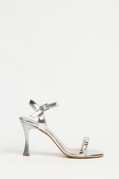 Pierre Cardin Pantofi cu toc de damă argintii PC-54659