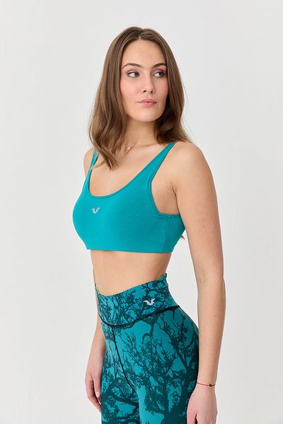bilcee Atlantis Organic Cotton Women's Crop Top Bra - Sports and Daily Supported, 0148