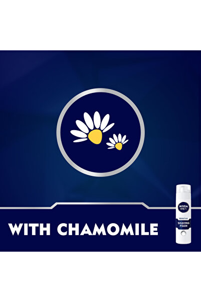NIVEA NIVEA MEN Sensitive Shaving Foam, Chamomile & Hamamelis, 200ml