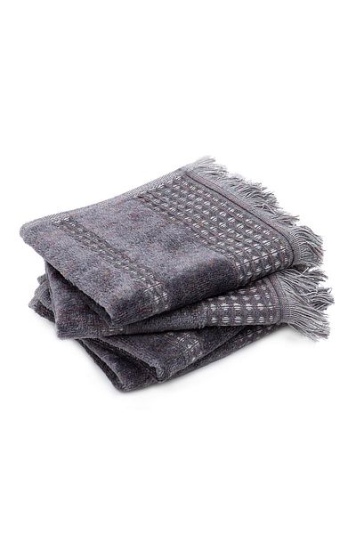 Ecocotton Σετ πετσετών χεριών Zeus 4 τεμαχίων 100% οργανικό βαμβάκι Inject Anthracite 30x50 cm