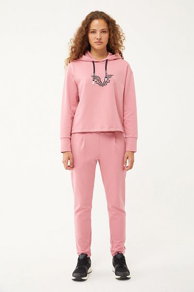 bilcee Μαλακό γυναικείο φούτερ Pink Lycra - 1575