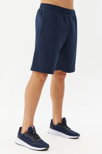 bilcee Ανδρικό βαμβακερό σορτς Bermuda Navy Blue με ελαστικές τσέπες 0256