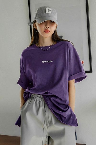 Teenage Millionaire Tricou Salas supradimensionat violet Spectacular pentru damă