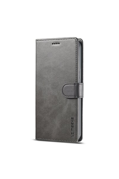 Choice جراب جلدي رمادي LC للأعمال من سامسونج S22 لهاتف Galaxy S24 S25 Ultra S23 FE S22 S21 S20 S10 S9 Plus N