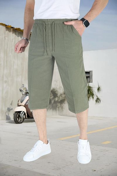 Malerind Capri Plus Size - 100% Cotton Unisex Maleri, Άνετη ελαστική μέση