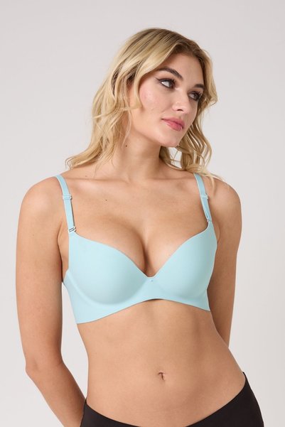 leswear Douple Push-Up Laser Cut Bra Seamless No Trace B Cup Padded