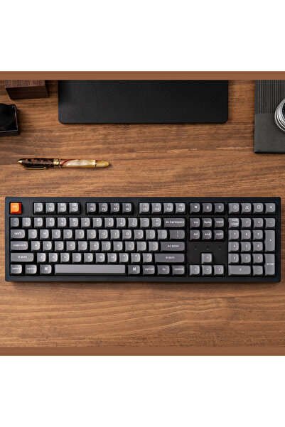 Keychron K10 Max RGB Full Size Mekanik Red Switch 2.4 GHz Kablosuz İngilizce ...