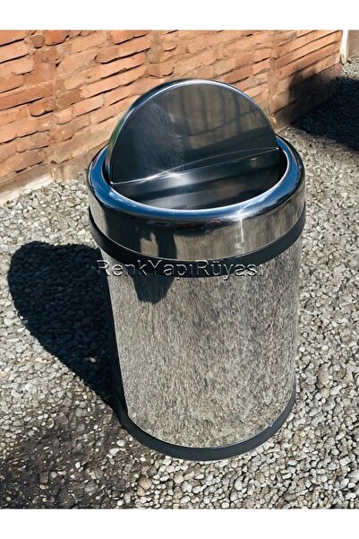 RENK YAPI RÜYASI 8LT dustbin, swing lid dustbin, swivel lid dustbin, stainless steel dustbin, ergonamic