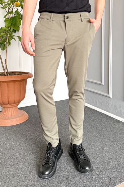 ModaPlaza Ανδρικό παντελόνι Pique Slimfit