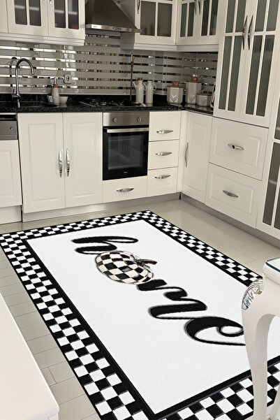 YTR HOME Dijital Baskı Yıkanabilir  Kolay Temizleni Leke Tutmaz Kaymaz Taban ...