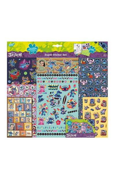 Totum Set stickere Stitch cu 7 file abtibilduri, jocuri si fundaluri