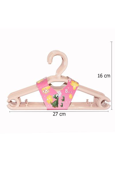 Generic 8-Piece Small Plastic Clothes Hanger Set
