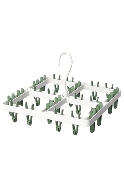 IKEA SLIBB Hang Dryer with 24 Clothes Pegs – Green | Space-Saving Drying Solution