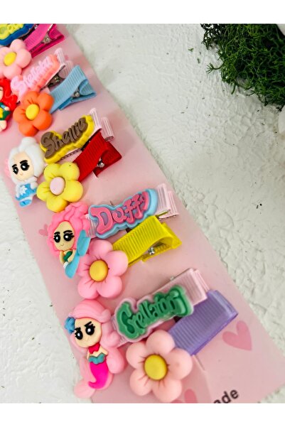 Derin Düşler Cute Kids Baby Hair Clasp Set 10 Pieces Girls and Flowers