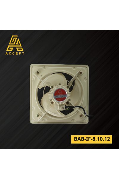 ACCEPT Original BAB 8 inch iron exhaust fan