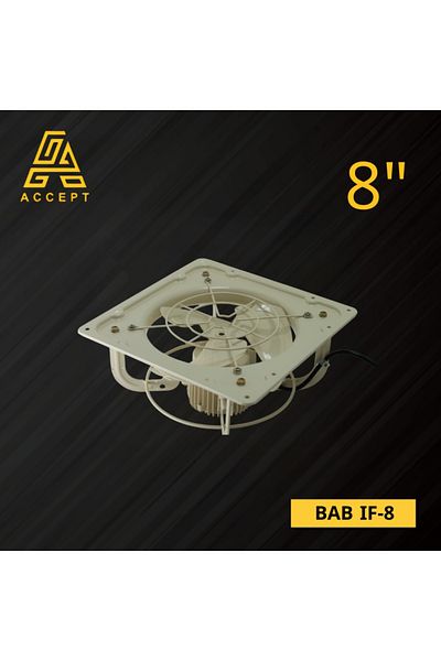 ACCEPT Original BAB 8 inch iron exhaust fan