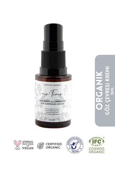me time Organic Eye Contour Care Cream |   Brightening, Anti-Aging & Anti-Wrinkle, Moisturizing 15ml