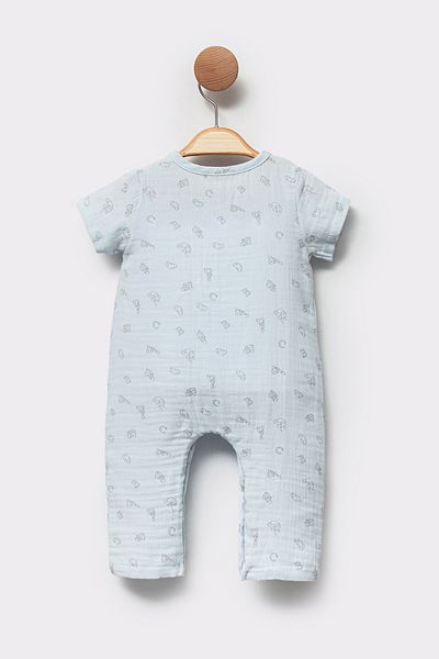 Cassiope Organic Cotton Short Sleeve Summer Soft and Breathable Fabric Casual Baby Boy Romper