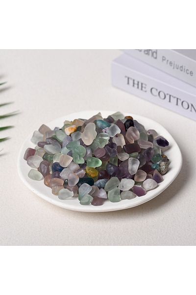 Generic Polished natural stones Color Fluorite (9-12mm) 100g