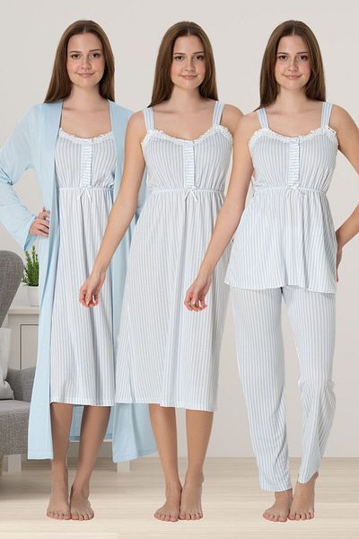 ByLohusa Effortt Blue Pregnant Maternity Set