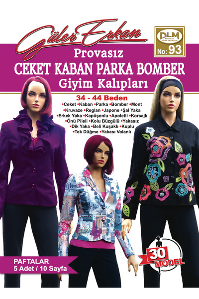 Dilem Yayınevi Güler Erkan No:93 Provasız Ceket Kaban Parka Bomber Giyim Kalı...