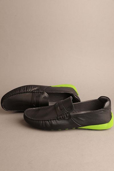 Gondol Loafer clasic pentru bărbați din piele naturală negru 42 ttx.606