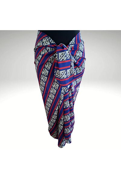 NVSisters Long Print Chiffon Pareo, Beach Dress