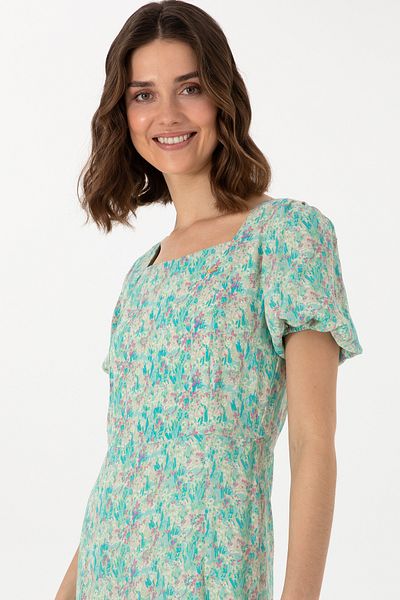 U.S. Polo Assn. Women's Aqua Green Maxi Length Woven Dress 50299174-Vr048