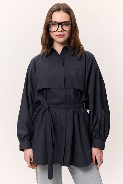 Manuka Cămașă DESIGN TRENCH ALBASTRU ÎNCHIS