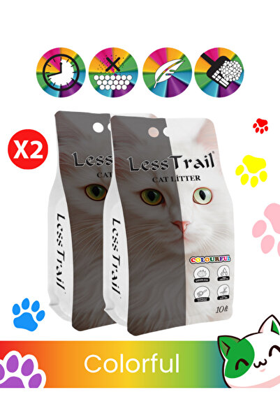 Less Trail Colorful Kedi Kumu 10lt X 2 Adet