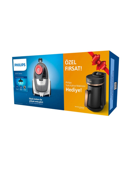 Philips XB2142/09-HDA150/61 Torbasız Süpürge Türk Kahve Makinesi