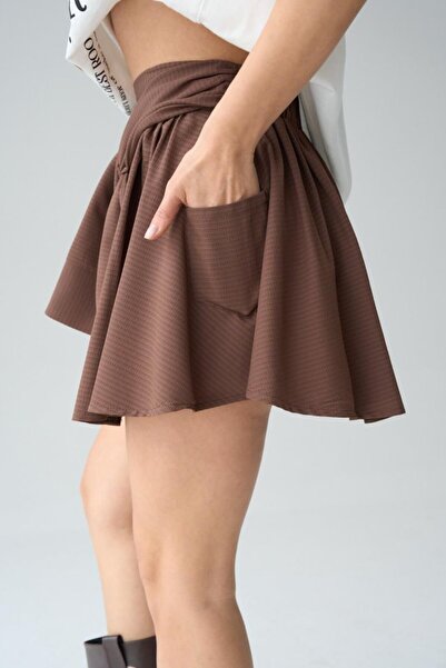 JANES Shirt tie shorts - coffee