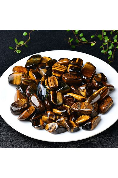 Generic Polished natural stones Tiger eye stone polishing 2-3cm/100g