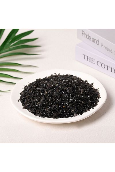 Generic Polished natural stones Obsidian (3-5mm) 100g