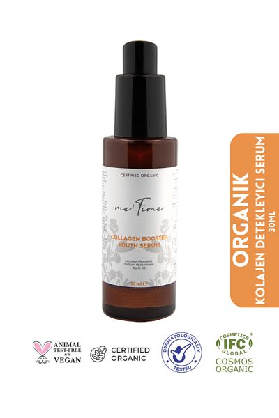 me time Organic Collagen Serum with Vitamin C and Hyaluronic Acid - 30ml Collagen Booster