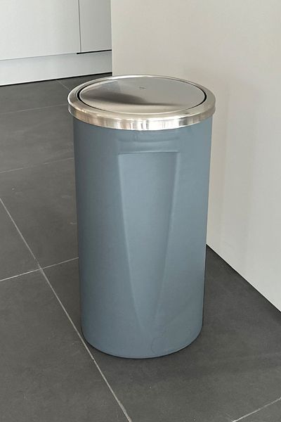 Prima Nova Lenox 35 Lt Περιστρεφόμενο Καπάκι Κουζίνα Μπάνιο Γραφείο Κάδος απορριμμάτων-γκρι