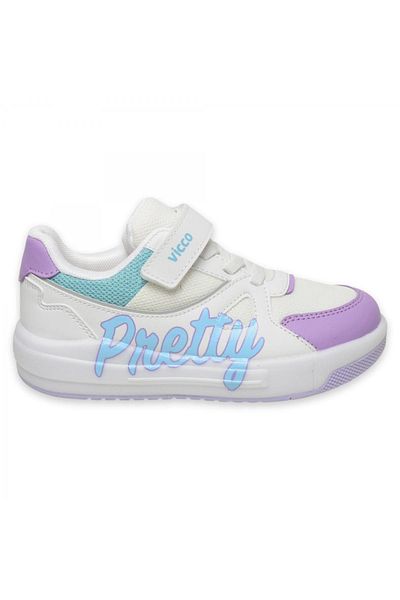 Vicco 220.P25Y.113 Pretty Booties Lighted Phylon White Children's Sports Shoes
