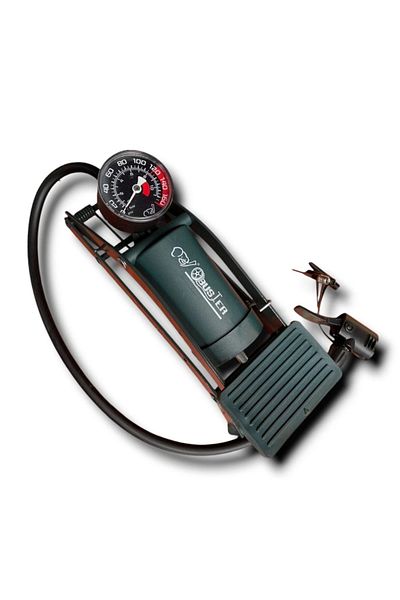 BUSTER Multi-purpose single-foot air pump with pressure up to 100 PSI and 7 bar - Oil