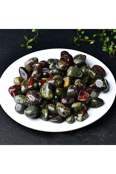 Generic Polished natural stones Dragon blood stone polishing 2-3cm/100g