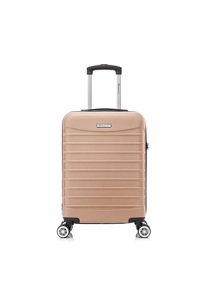 Quasar & Co. Troler Cabina ®,line,55x36x20cm,fermoar Antifurt,cifru,4 Roti 360°,abs,crem