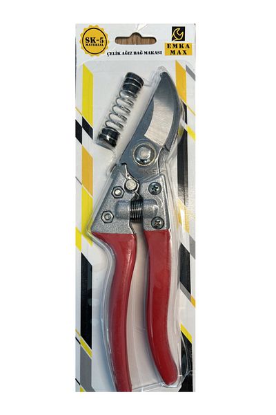 EMKA MAX Steel Mouth Vineyard and Garden Pruning Shears Spring Loaded