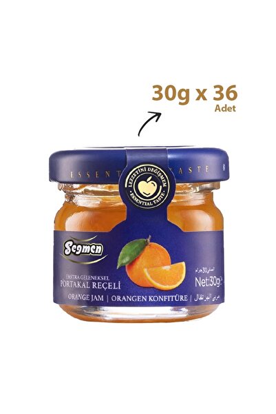 Seğmen Portakal Reçeli Kavanoz 30g (36'LI)