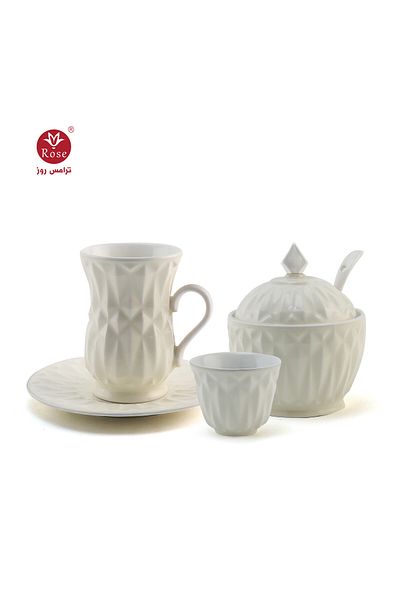 Rose CR-1818-27-Piece Tea and Coffee Serving Set Rose