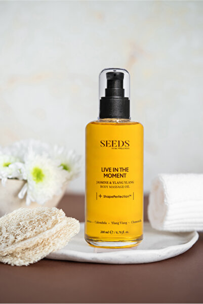 Seeds زيت تدليك الجسم الطبيعي - مرطب، يلانج يلانج والياسمين