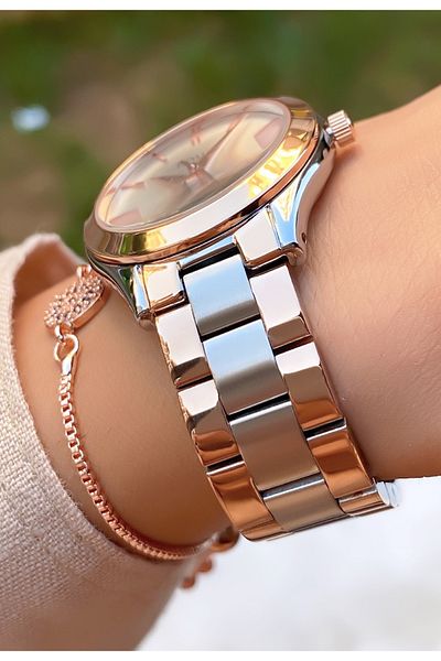 Homies Brand Gold Color Waterproof Women's Wristwatch - With Bracelet Gift
