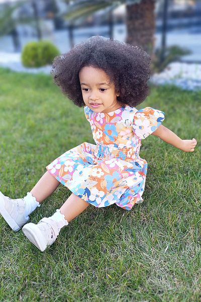 minojoy Nova Girl's Floral Patterned Dress