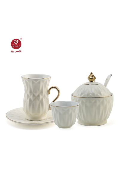 Rose CR-1818-27-Piece Tea and Coffee Serving Set Rose