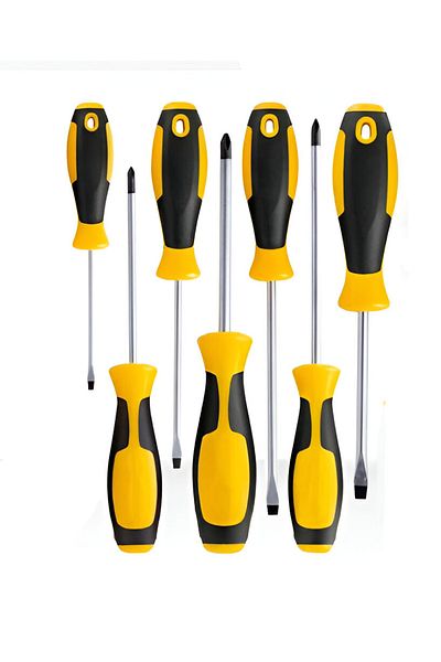 Generic Magnetic Screwdriver Set - 7 Pieces (Yellow)