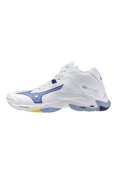 MIZUNO Wave Lightning Z8 Mid Unisex Volleyball Shoes White / Blue